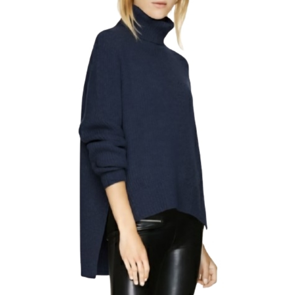 Aritzia WILFRED FREE Lin Ribbed Wool Turtleneck Sweater